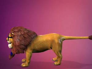 cartoon lion- 3D Model