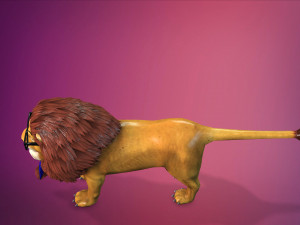cartoon lion- 3D Model