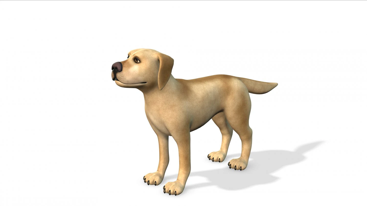 cartoon animal dog 3D Model .c4d .max .obj .3ds .fbx .stl .blend