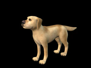 cartoon animal dog 3D Model