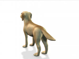 cartoon animal dog 3D Model