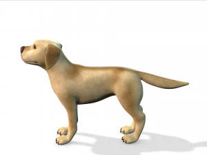 cartoon animal dog 3D Model