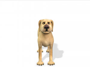 cartoon animal dog 3D Model