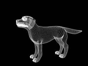 cartoon animal dog 3D Model
