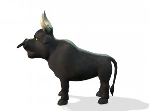 cartoon animal bull 3D Модель