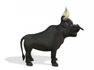 cartoon animal bull 3D Модель