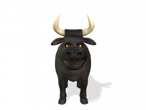 cartoon animal bull 3D Модель