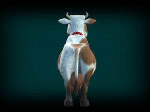 cartoon animal cow 3D Model