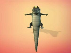 cartoon animal croc 3D-Modell