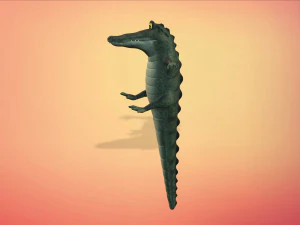 cartoon animal croc 3D Model