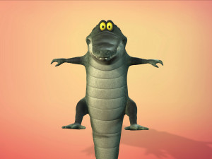 cartoon animal croc 3D 모델