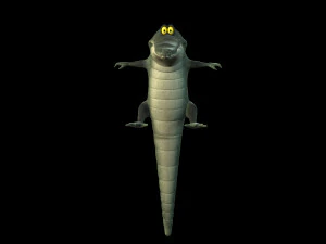 cartoon animal croc 3D Model