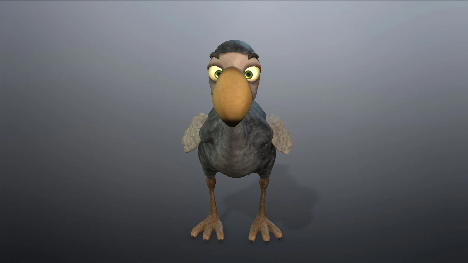 cartoon animal dodo 3D Model .c4d .max .obj .3ds .fbx .stl .blend 