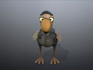 cartoon animal dodo 3D Model