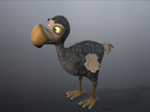 cartoon animal dodo 3D Model