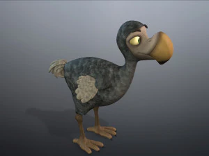 cartoon animal dodo 3D Model