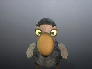 cartoon animal dodo 3D Model