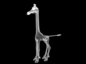 cartoon animal giraffe 3D Модель