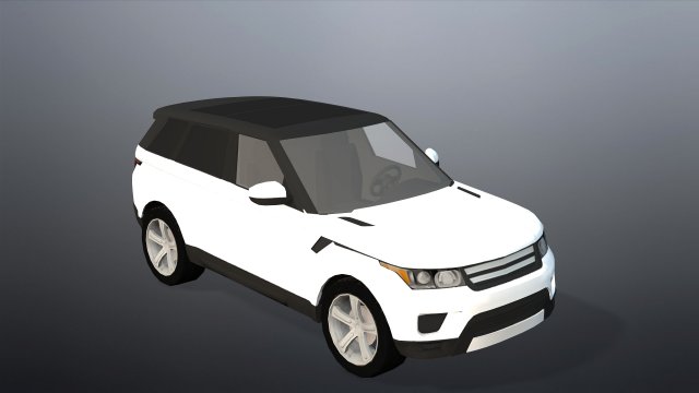 luxurysuv car- Model 3D .c4d .max .obj .3ds .fbx .stl .blend 