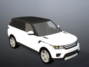 高級SUV車- 3Dモデル