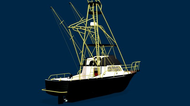 petes boat 3D 模型 .c4d .max .obj .3ds .fbx .stl .blend 