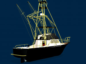 boat 1 low-poly 3D Model in Boats 3DExport