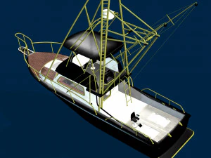 petes boat 3D Model