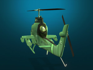 helicopter Model 3D