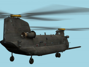 chinook helicopter Modelo 3D