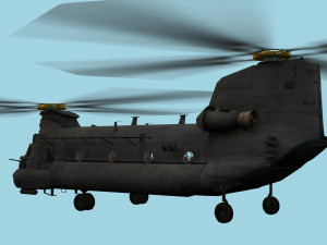 chinook helicopter Modelo 3D