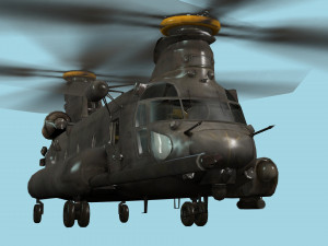 chinook helicopter Modelo 3D