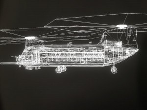 chinook helicopter Modelo 3D