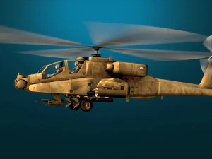 アパッチヘリコプター 3Dモデル