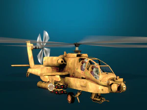 apache helicopter 3D Model