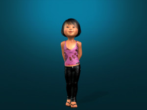 cartoon stylized-kid-teen-baby--rigged 3D मॉडल