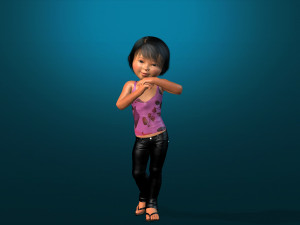 cartoon stylized-kid-teen-baby--rigged 3D मॉडल
