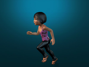 cartoon stylized-kid-teen-baby--rigged 3D मॉडल