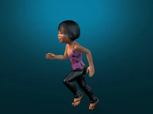 cartoon stylized-kid-teen-baby--rigged 3D Model