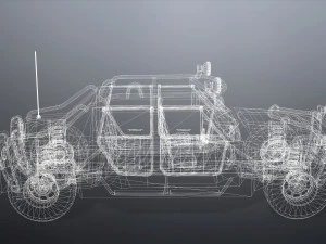realistic car 3D Model