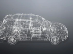 realistic car 3D Model