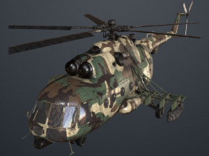 military helicopter 3D 模型