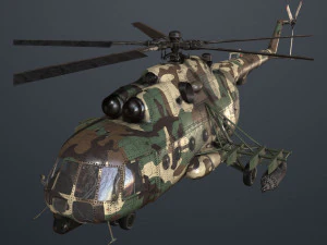 military helicopter 3D Model