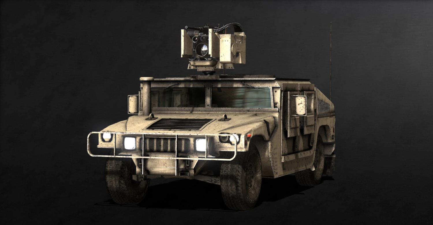 military humvee sand tank 3D Model .c4d .max .obj .3ds .fbx .stl .blend