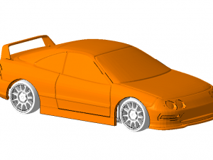 94 integra mini-z sized 3d printable body 3D Print Model