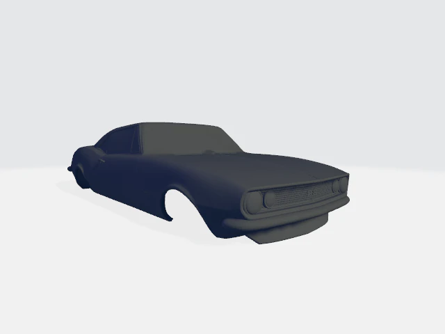 67 camaro ss printable body 3D Print Model .c4d .max .obj .3ds .fbx .stl .blend