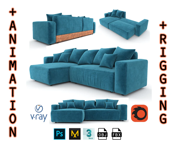 soft corner zt30 rigging and animation 3D Model .c4d .max .obj .3ds .fbx .stl .blend