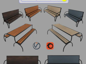 panca trasformabile e tavolo con sartiame e animazione Modello 3D