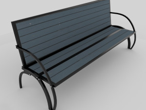 convertible bench and table with rigging and animation 3D Модель