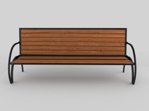 convertible bench and table with rigging and animation 3D Модель