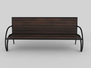convertible bench and table with rigging and animation 3D Модель